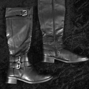 Black Knee Hight Boots